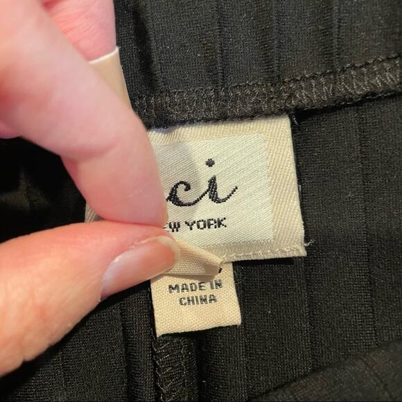 Eci Stretchy Knit Ribbed Knee Length Pencil Skirt Womens S Dark Academia Modest - Picture 6 of 6